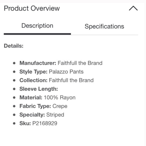 ANTHRO | striped palazzo pant - Picture 6 of 7